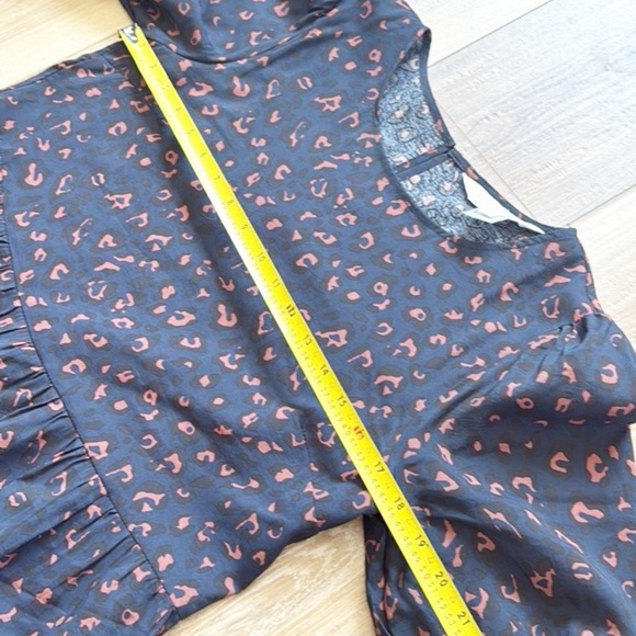 Apricot Oversized Midi  Patterned Dress - Picture 6 of 13